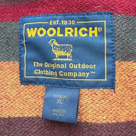 EUC Woolrich Women’s Denim Wool Blanket Lined Chore Barn Coat Jacket Sz XL - Picture 6 of 10